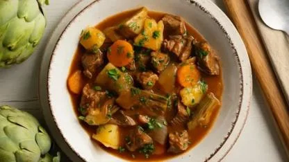 Zeytinyağlı ve etli enginar tarifi