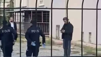 Polisten kaçan şahıs, tabancasını okul bahçesine attı