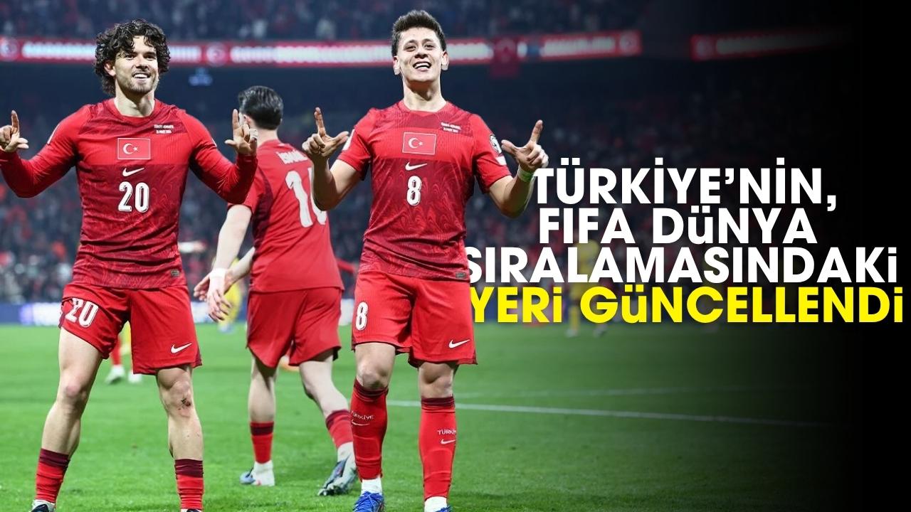 A Milli Takımı’nın, FIFA dünya sıralamasındaki yeri güncellendi