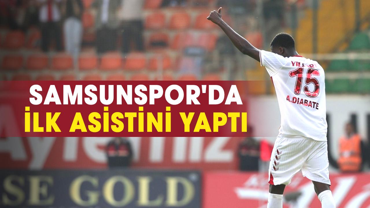 Ali Badra Diabate Samsunspor'da ilk asistini yaptı