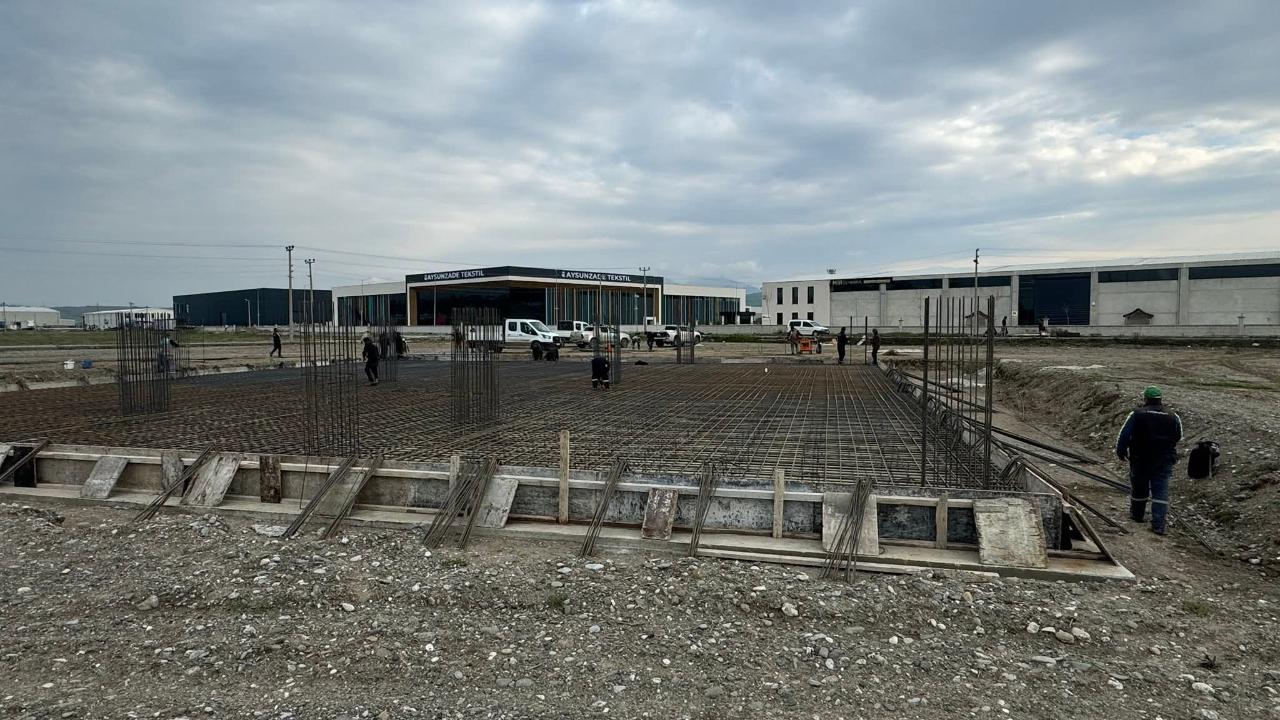 Bafra OSB cami inşaatında çalışmalar hız kesmiyor