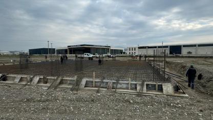 Bafra OSB cami inşaatında çalışmalar hız kesmiyor