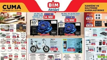 BİM’de teknoloji ve bebek festivali! 3 Nisan 2026 Aktüel Kataloğu yayında