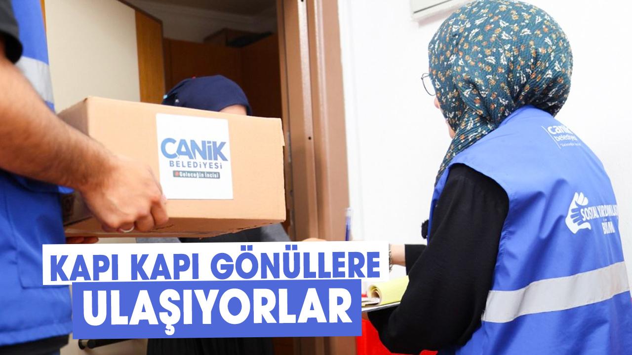 Canik Belediyesi kapı kapı gönüllere ulaşıyor