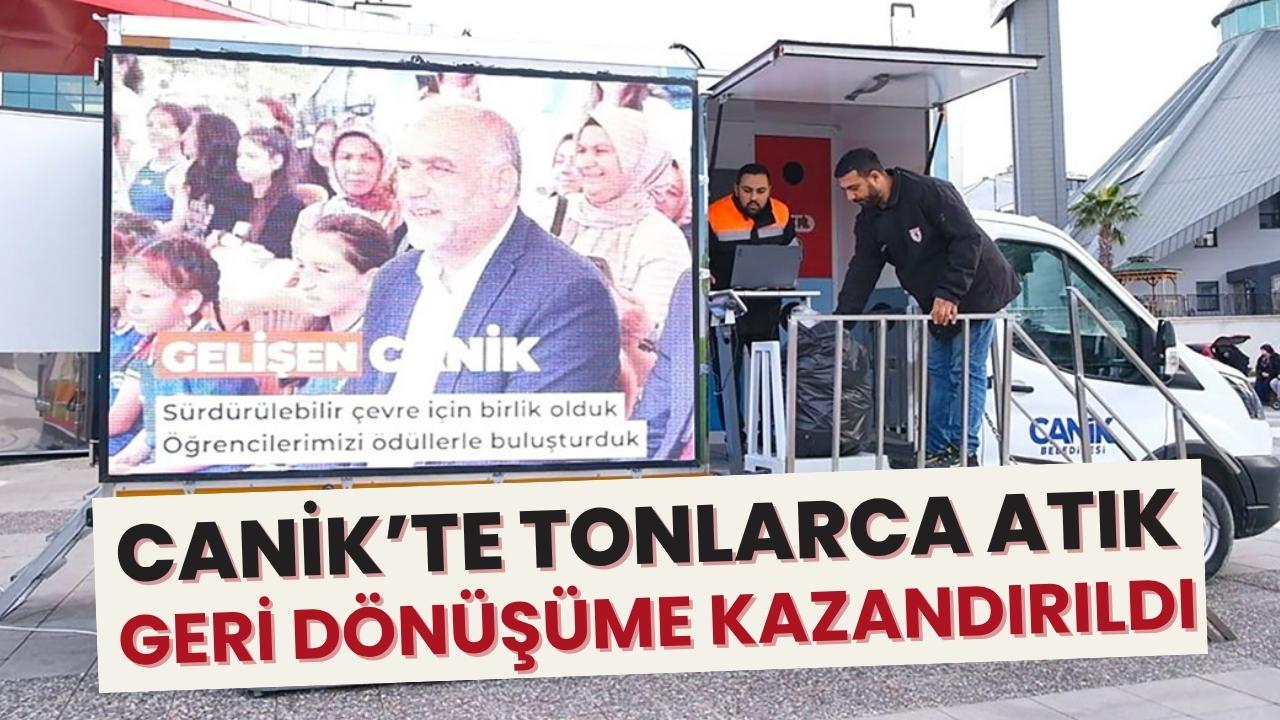 Canik'te 5 ton atık geri dönüşüme kazandırıldı