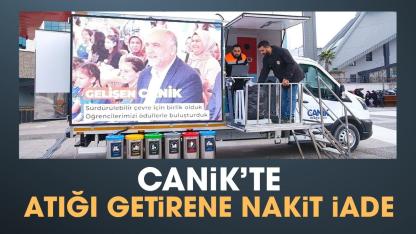 Canik'te atığı getirene nakit iade