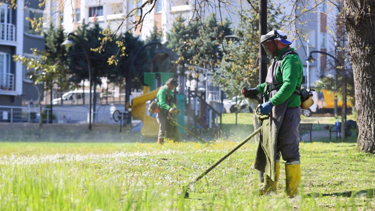 Canik'te parklar yaza hazırlanıyor