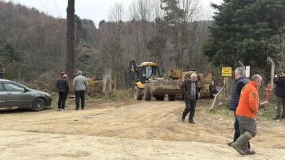 Doğal gaz çalışması sırasında heyelan! 1 ölü, 1 yaralı