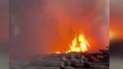 Edirne’de kereste fabrikasında önce patlama oldu! Sonra yangın çıktı