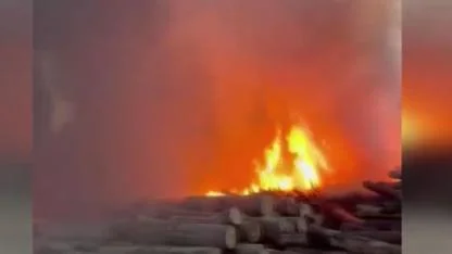 Edirne’de kereste fabrikasında önce patlama oldu! Sonra yangın çıktı