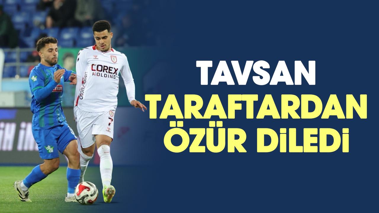 Elayis Tavsan Samsunspor taraftarından özür diledi