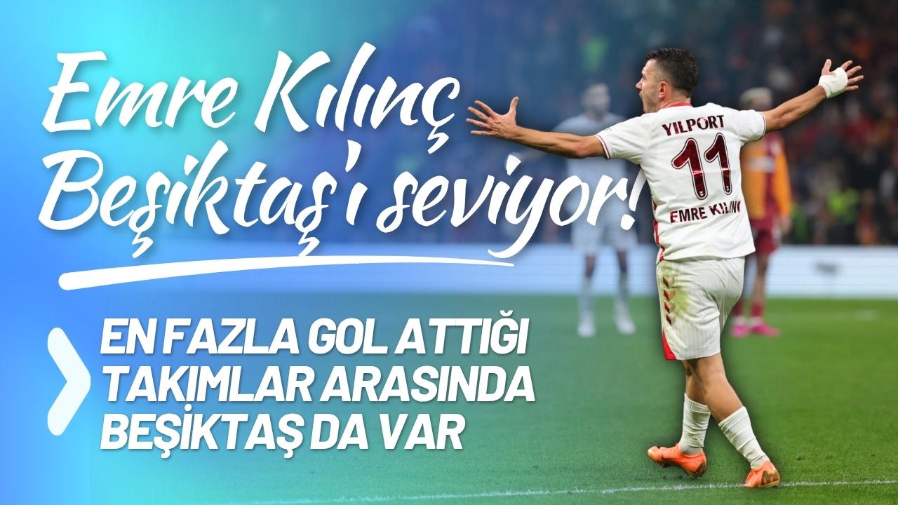 Emre Kılınç'ın en fazla gol attığı takımlar arasında Beşiktaş da yer alıyor