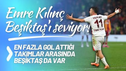 Emre Kılınç'ın en fazla gol attığı takımlar arasında Beşiktaş da yer alıyor