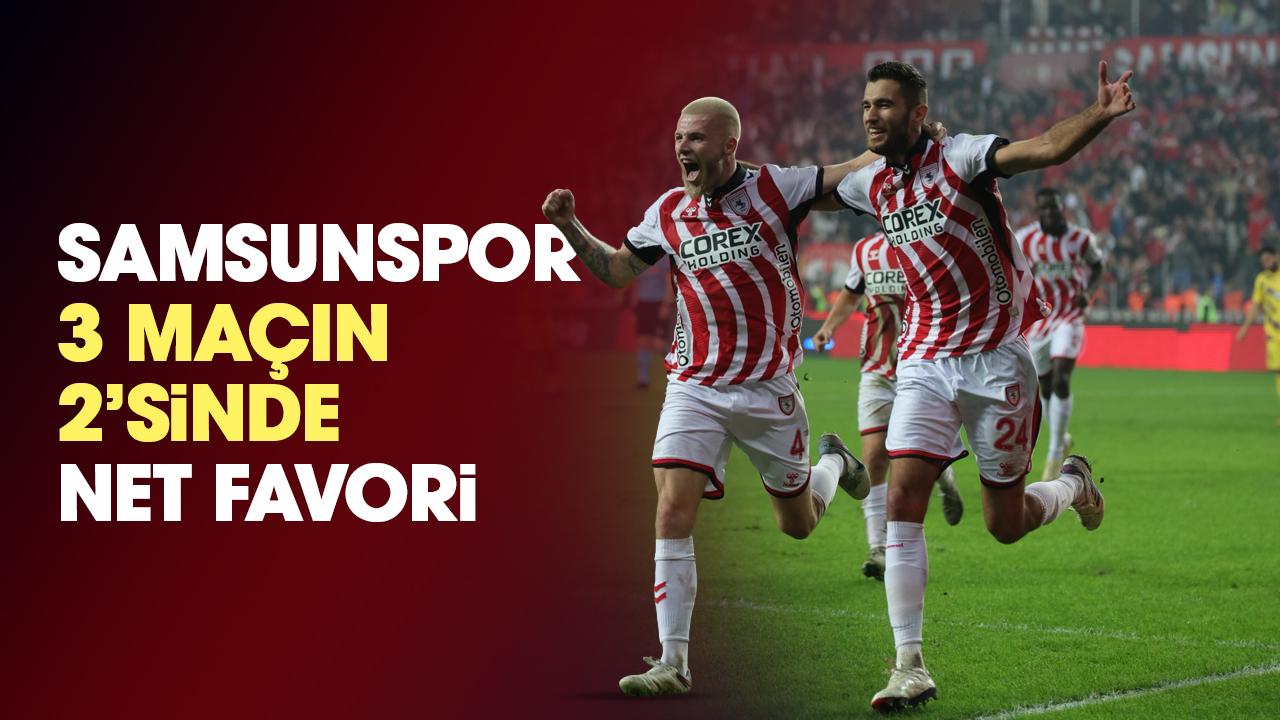 Euro Club Index verilerine göre Samsunspor’un 3 maçın 2'sinde net favori