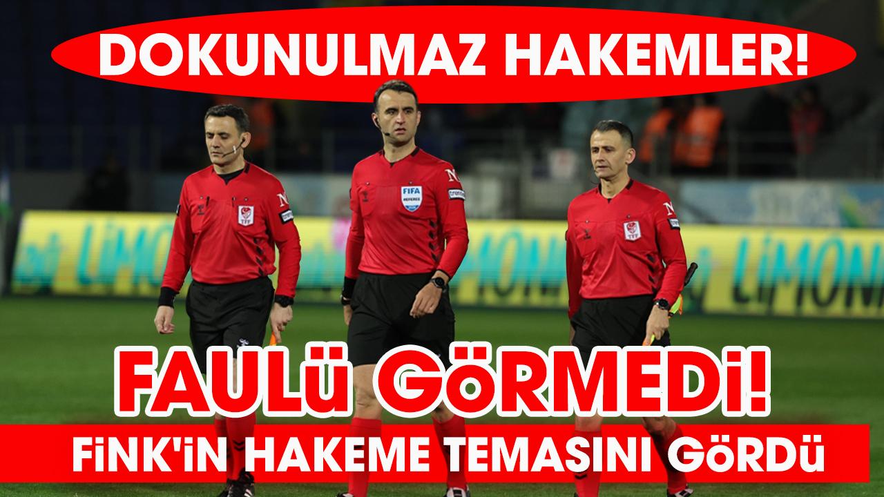 Hakem katliamı! Faulle golü verdi Fink'i kırmızı kartla attı