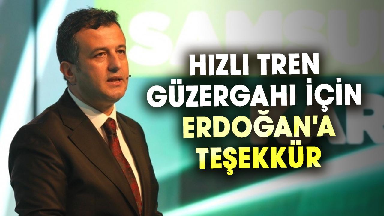 Halit Doğan'dan Hızlı Tren güzergahı için Erdoğan'a teşekkür