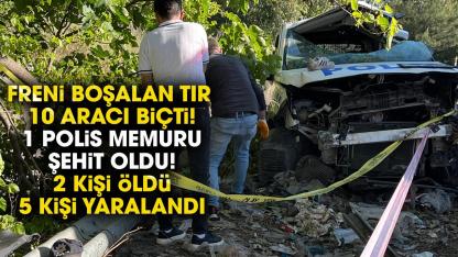 İzmir Bornova'da feci kazada 1 polis şehit oldu!