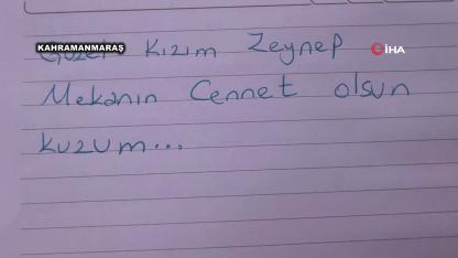 Kahramanmaraş’ta yürek yakan satırlar: Mezar başındaki notlar ağlatıyor