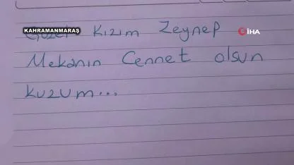 Kahramanmaraş’ta yürek yakan satırlar: Mezar başındaki notlar ağlatıyor