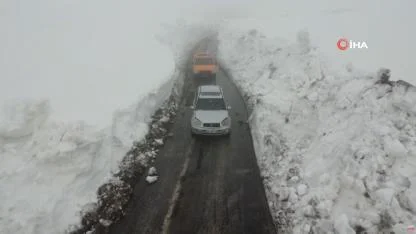 “Mersin’de görenleri şaşırtan manzara: 2 metreyi aşan kar!”
