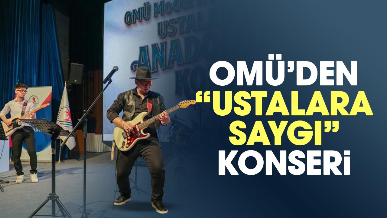 OMÜ’de “Ustalara Saygı Anadolu Rock Konseri” düzenlendi
