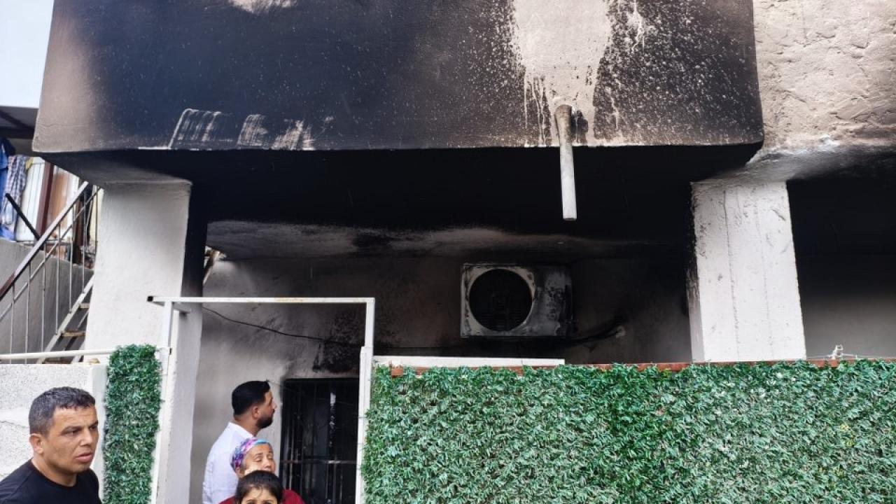 Patlayan klima yangın çıkarttı