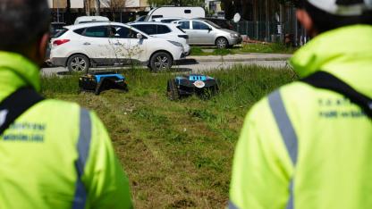 Atakum’da yeşil alan bakımında robot dönemi başladı