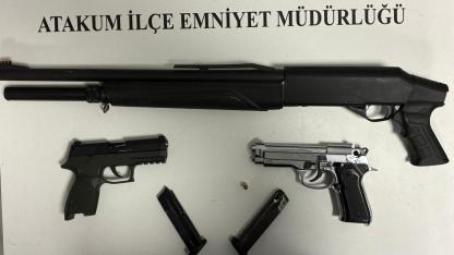 Samsun'da havaya kurşun yağdırdı, polisi karşısında buldu!