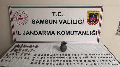 Samsun’da kaçakçılara darbe: Sikke ve objeler yakalandı
