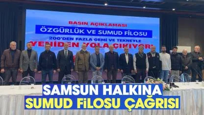 Samsun halkına 'Sumud Filosu' için ortak çağrı: Bu seferberliğin bir parçası olun
