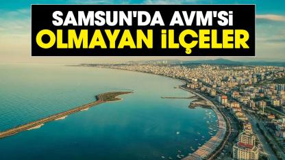Samsun'da AVM'si olmayan ilçeler