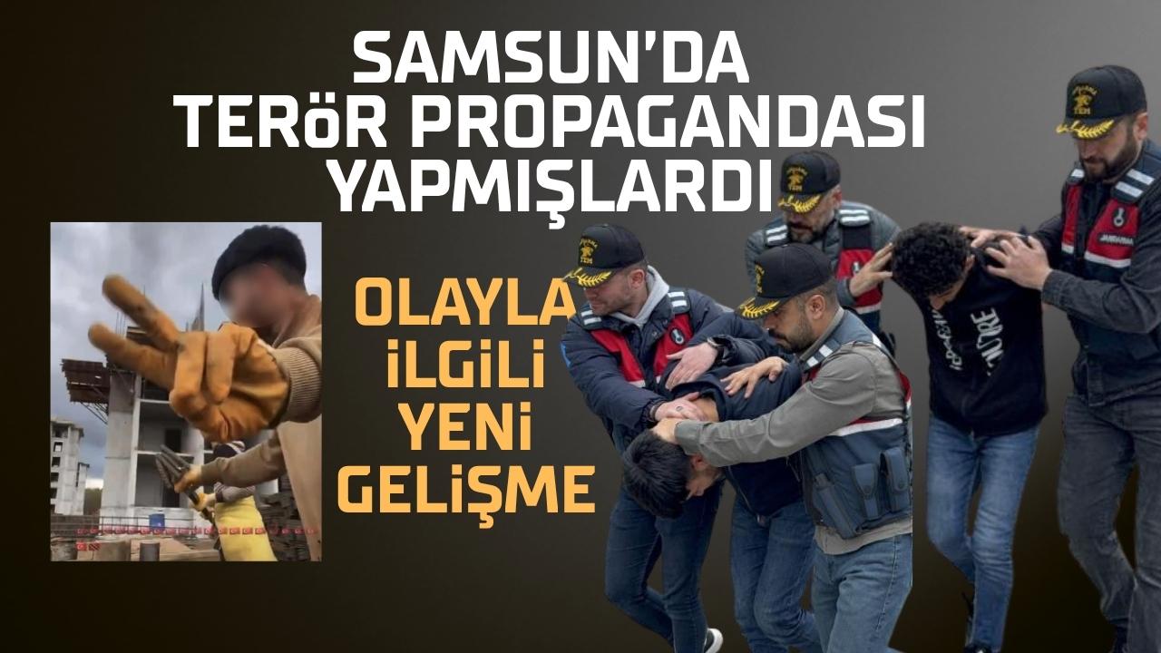 Samsun’da canlı yayında terör propagandası yapan 2 inşaat işçisi adliyede