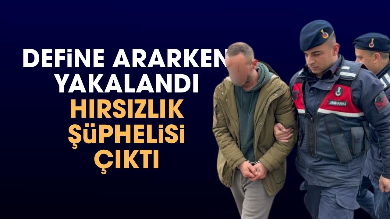 Samsun'da define ararken yakalanan şahıs hırsızlıktan gözaltına alındı