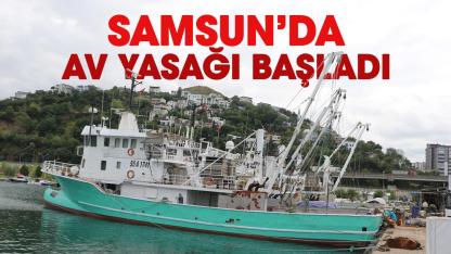 Samsun'da denizlerde av yasağı başladı