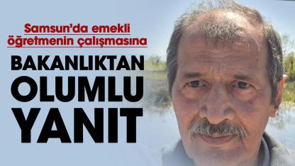 Samsun'da emekli matematik öğretmeni Kerim Sarılar'ın çalışmasına MEB'den olumlu yanıt