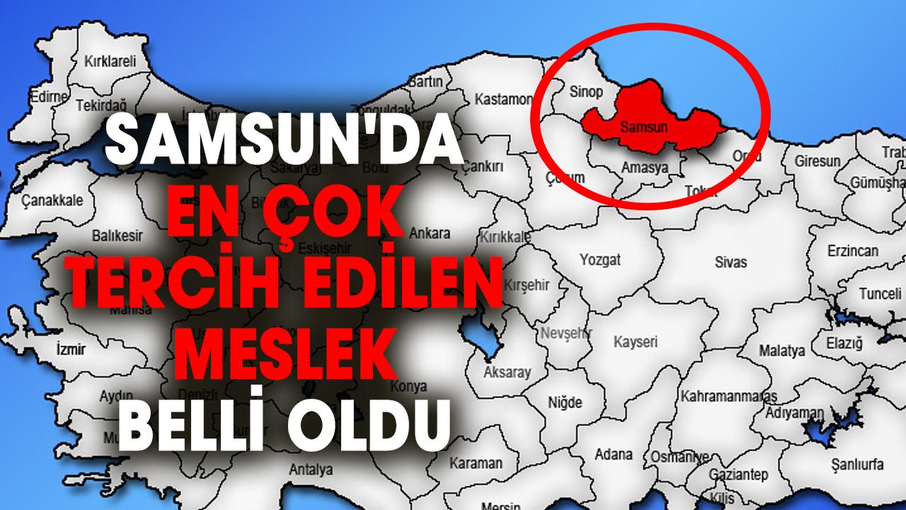 Samsun'da en çok tercih edilen meslek belli oldu