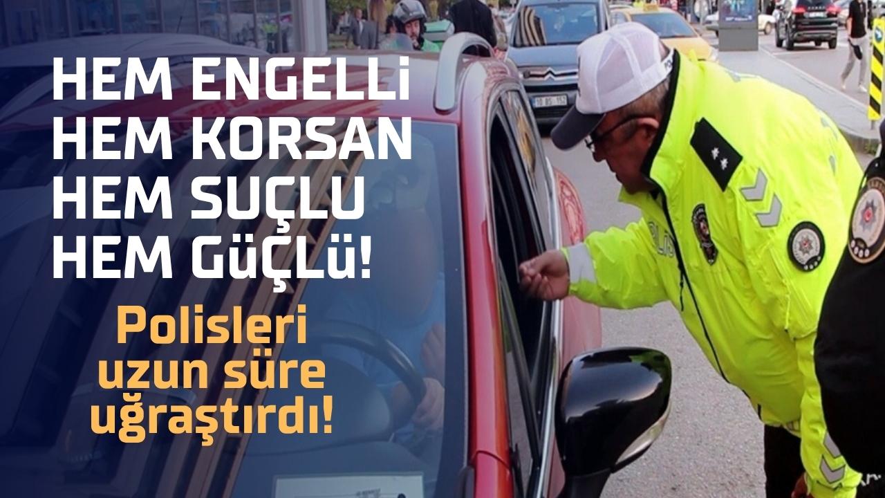 Samsun'da engelli sürücüye korsan taksi cezası: Aracından inmek istemedi
