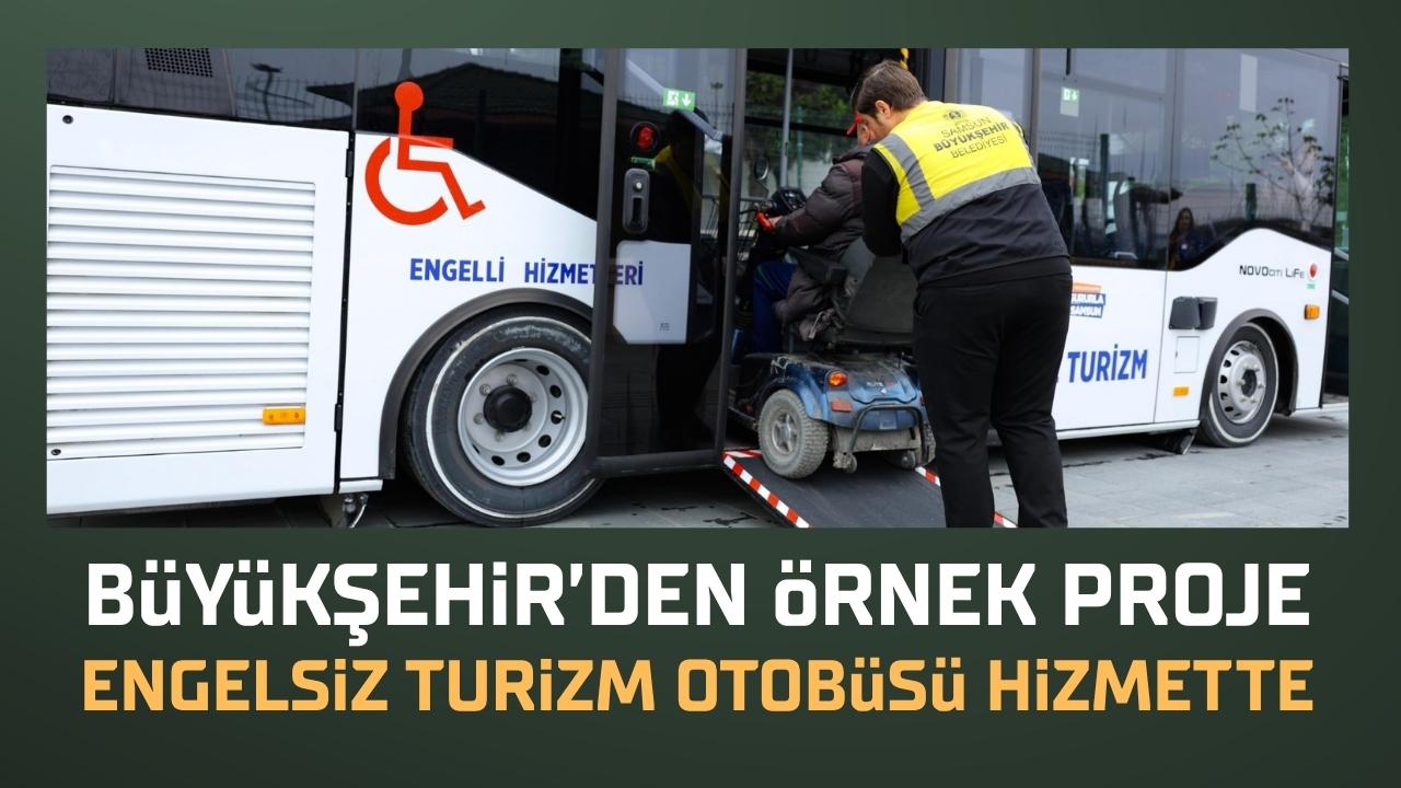 Samsun'da engelsiz turizm otobüsü hizmete sunuldu