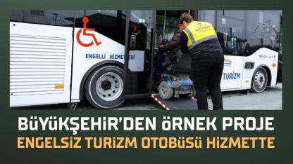 Samsun'da engelsiz turizm otobüsü hizmete sunuldu