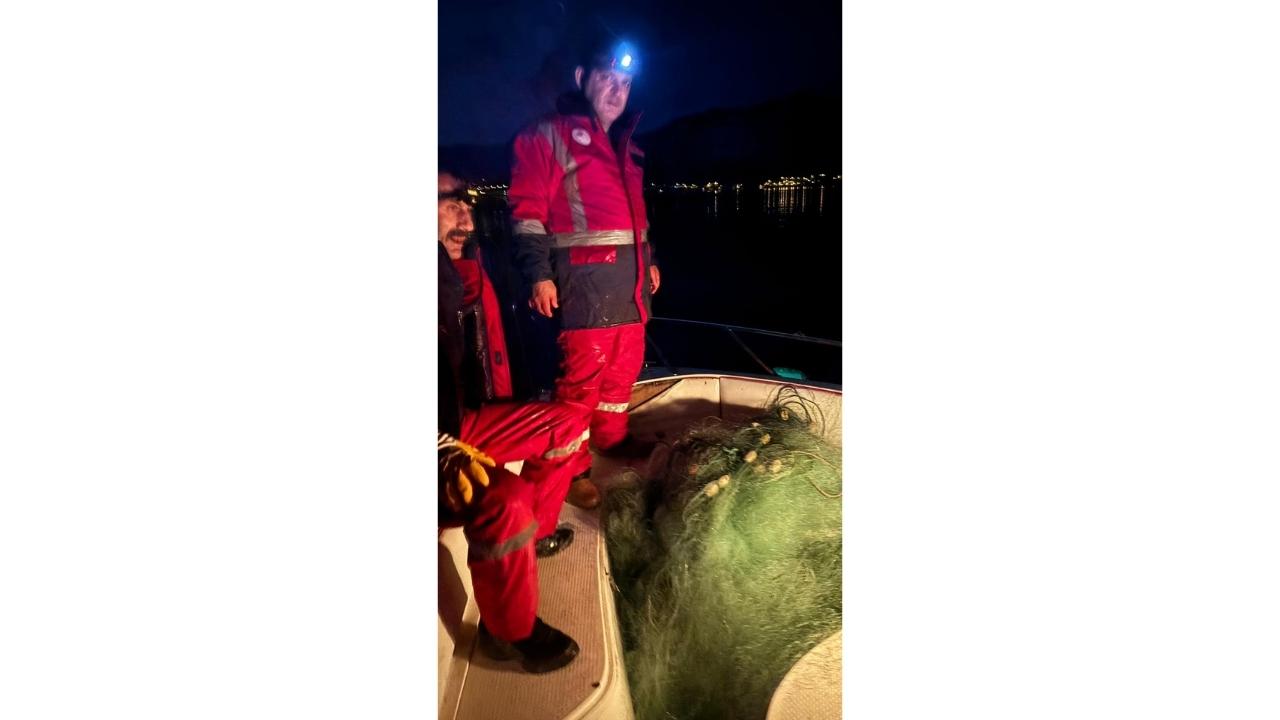 Samsun'da kaçak avcılıkta kullanılan 1500 metre ağa el konuldu