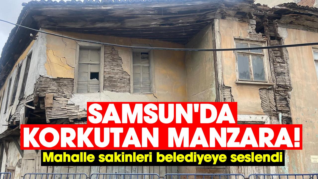 Samsun'da korkutan manzara! Mahalle sakinleri belediyeye seslendi