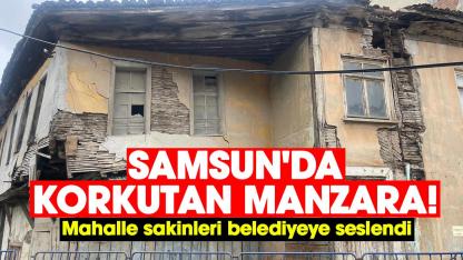 Samsun'da korkutan manzara! Mahalle sakinleri belediyeye seslendi
