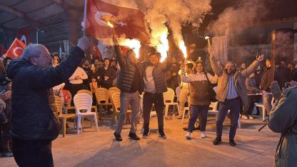 Samsun'da milli takım coşkusu yaşandı