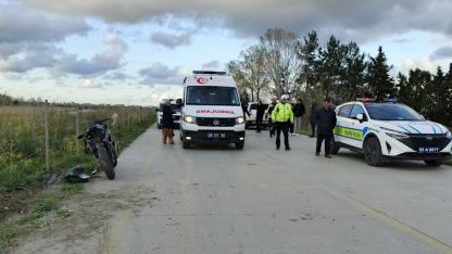 Samsun'da Muhammet Önder motosiklet kazasında yaralandı