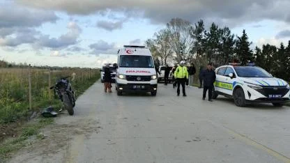 Samsun'da Muhammet Önder motosiklet kazasında yaralandı