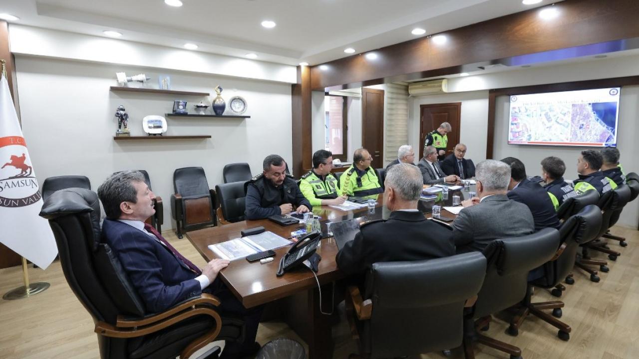 Samsun'da okul çevrelerinde trafik güvenliği artıyor