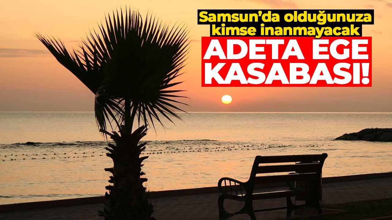 Samsun’da olduğunuza kimse inanmayacak: Adeta Ege kasabası!