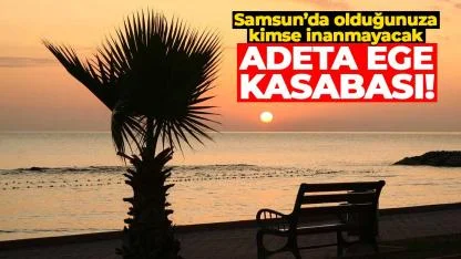 Samsun’da olduğunuza kimse inanmayacak: Adeta Ege kasabası!