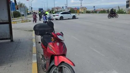 Samsun'da otomobil ile motosiklet çarpıştı