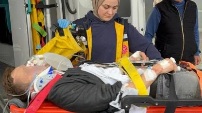 Samsun'da patpat devrildi! 1 yaralı